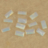 5A Rectangle Shape Cut Opal Synthetic Nano Gems Stone For Jewelry Making