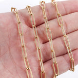 1 Meter Stainless Steel Male Necklace Chain Hip-pop Big O Link Chain