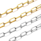 1 Meter Stainless Steel Male Necklace Chain Hip-pop Big O Link Chain