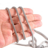 1m 4mm Stainless Steel Mesh Chain for DIY Necklace Bracelet
