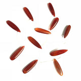 Natural Red Carnelian Agate 10x36mm Smooth Pear Drop Beads