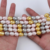 10-11mm Multi Rice Freshwater Pearl Strands
