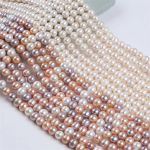 10-11mm Mixed Potato Shape Freshwater Loose Pearls Beads Strand Jewelry