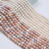 10-11mm Mixed Potato Shape Freshwater Loose Pearls Beads Strand Jewelry