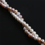 10-11mm Mixed Potato Shape Freshwater Loose Pearls Beads Strand Jewelry