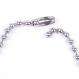 Silver Stainless Steel Bead Ball Chain Necklace DIY Jewelry Findings