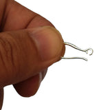 925 Sterling Silver Matte Copper Ear Clasps&Hook Earring 7*17mm