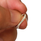 925 Sterling Silver Matte Copper Ear Clasps&Hook Earring 7*17mm
