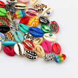 Shell Beads Printing Pattern Loose Beads DIY Jewelry Making