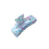 Floral Acrylic Hair Claw Clip Hollow Square Design Large Shark Clip