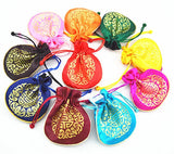 6pc/lot 10.5x10.5cm Silk Organza Wedding Jewelry Gift Bag