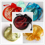 6pc/lot 10.5x10.5cm Silk Organza Wedding Jewelry Gift Bag