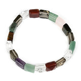 Crystal Square Gemstone Bracelet 7.5inch DIY Jewelry H187