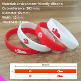 Couple Lion Pattern Silicone Faith Bracelet Men Women Jewelry