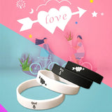 Couples Silicone Faith Bracelets - 2 Colors