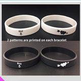 Couples Silicone Faith Bracelets - 2 Colors