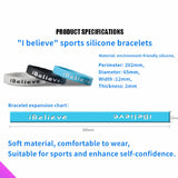 Sports Silicone Bracelet Eco-friendly Faith Bracelet Jewelry Gift