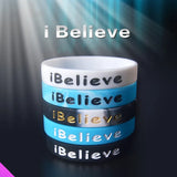 Sports Silicone Bracelet Eco-friendly Faith Bracelet Jewelry Gift