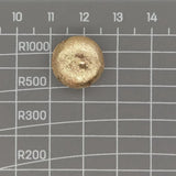 10 PCS 15mm Copper Coin Shape Brushed Bead Plated Findings