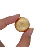 10 PCS 26mm Copper Coin Shape Brushed Bead Plated Findings