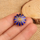 10 PCS Beijing Cloisonne Copper Tire Petals Beads DIY Spacer Jewelry Accessories
