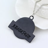 Jurassic Park Dinosaur Logo Pendant Necklace for Women and Men