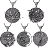 Vintage Gothic Witched Pendant Necklace Men Necklaces