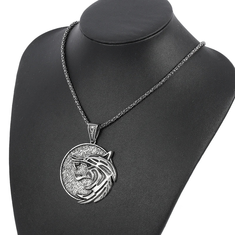 Vintage Gothic Witched Pendant Necklace Men Necklaces