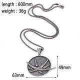 Vintage Gothic Witched Pendant Necklace Men Necklaces