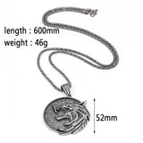 Vintage Gothic Witched Pendant Necklace Men Necklaces