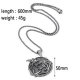 Vintage Gothic Witched Pendant Necklace Men Necklaces