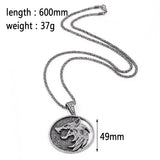 Vintage Gothic Witched Pendant Necklace Men Necklaces