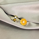 10 Pairs Bee & Flower Earrings, Party Gift for Women