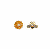 10 Pairs Bee & Flower Earrings, Party Gift for Women