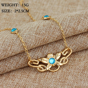 10 Pcs Eowyn Necklace Movie Jewelry Crystal Long Necklace