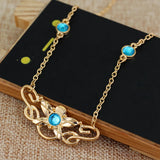 10 Pcs Eowyn Necklace Movie Jewelry Crystal Long Necklace