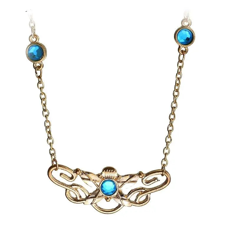 10 Pcs Eowyn Necklace Movie Jewelry Crystal Long Necklace