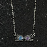 10 Pcs Hamsa & Evil Eye Necklace Purple Enamel Hand of Fatima Women Necklaces