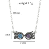 10 Pcs Hamsa & Evil Eye Necklace Purple Enamel Hand of Fatima Women Necklaces