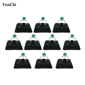 10 Pcs Mini Velvet Square Jewelry Display Sheet Ring Organizer Storage 4*4 CM