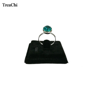 10 Pcs Mini Velvet Square Jewelry Display Sheet Ring Organizer Storage 4*4 CM