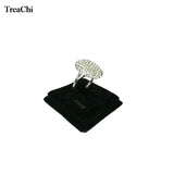10 Pcs Mini Velvet Square Jewelry Display Sheet Ring Organizer Storage 4*4 CM
