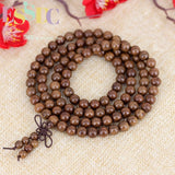 10 Pcs Natural Chicken Wing Wenge Wood 108 Beads Bracelet Hand Chinese Knot