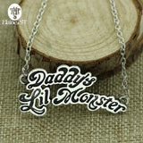 10 Pcs Suicide Squad Quinn Necklace Big Daddy's Lil Monster Pendant