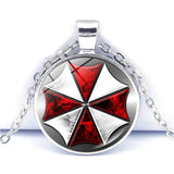 10 Pcs ResidentEvils Necklace Earrings Umbrella Corporation Logo Alloy Necklace