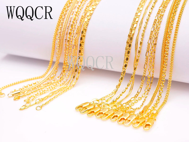 10 Mixed 18K Filled Necklace Chain Pendant 16-30 Inches