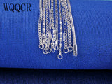 10 Pcs Mixed Jewelry Making 925 Silver Necklace Chain Pendant 16-30 Inches