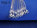 10 Pcs Mixed Jewelry Making 925 Silver Necklace Chain Pendant 16-30 Inches