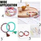 10 Flat Round Eco-Friendly Polymer Clay Beads for Jewelry Making