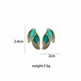10 Pairs Leaf Earrings Ear Clip Gift Women's Jewelry